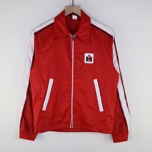 Vintage 70s/80s Swingster International Harvester Jacket Small Red Nylon